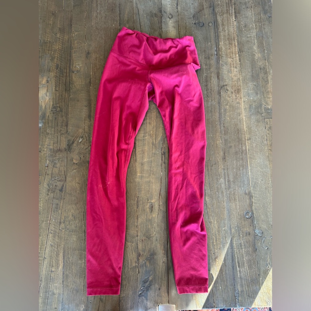 Raspberry pink leggings